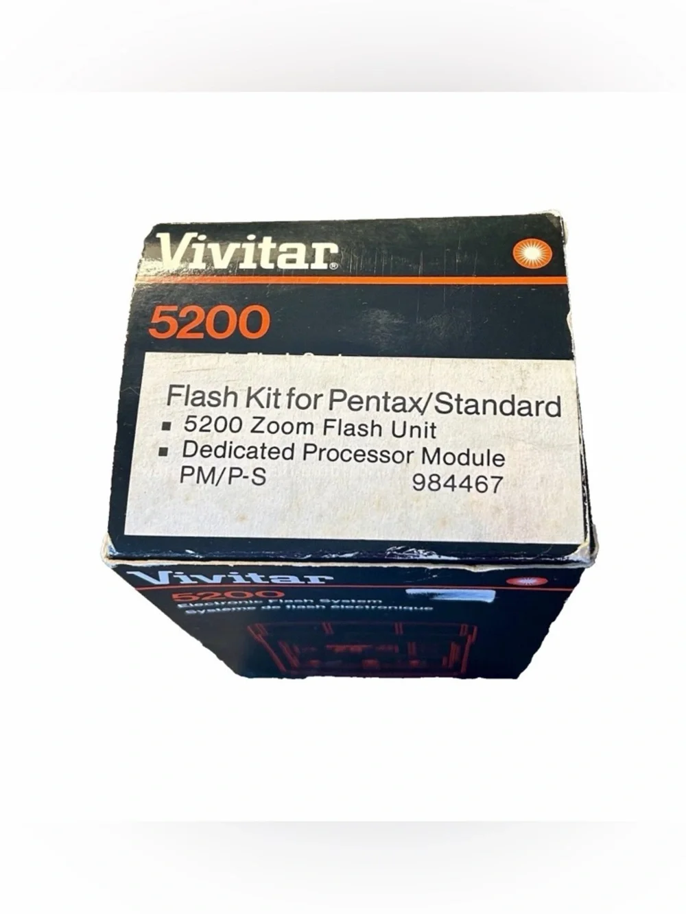 Vintage Vivitar Zoom Thyristor 5200 Flash Original Box Manual Inserts 984467